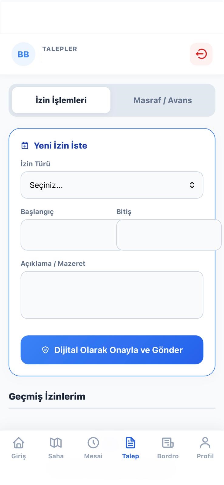 İzin Talepleri