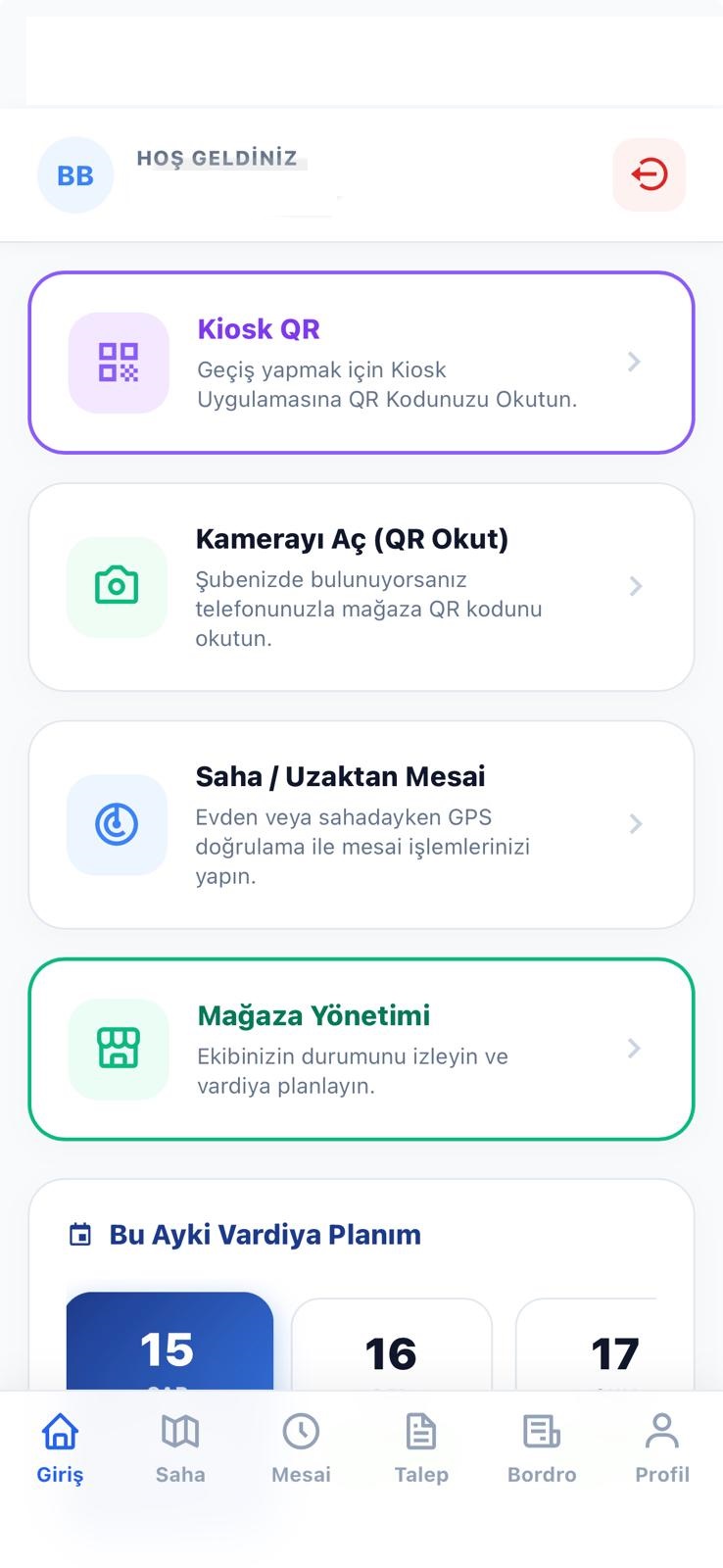Ana Kontrol Paneli